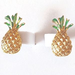 3 for $25- Zachary Spencer Gold Pineapple Earrings